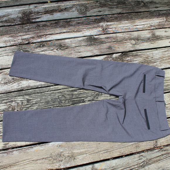 NEW Tuxedo Stripe Gray Stretch Business Slacks, 4 - Picture 4 of 8